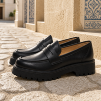 Mocassins En Cuir À Plateforme Pour Femmes - Mediterranean Lifestyle