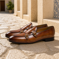 Mocassins En Cuir Véritable Marron Foncé Pour Homme - Mediterranean Lifestyle