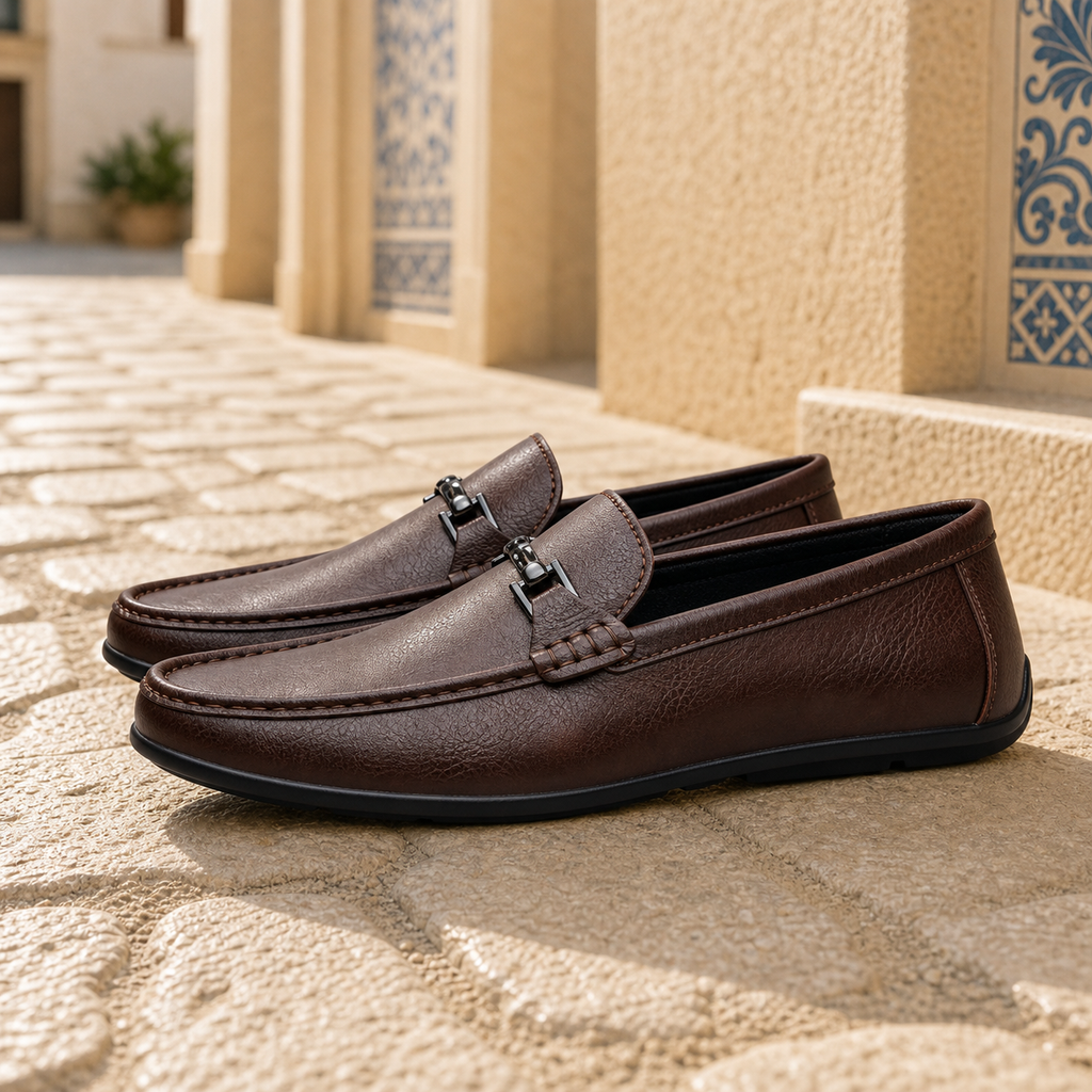 Mocassins En Cuir Véritable Avec Mors Pour Homme - Mediterranean Lifestyle