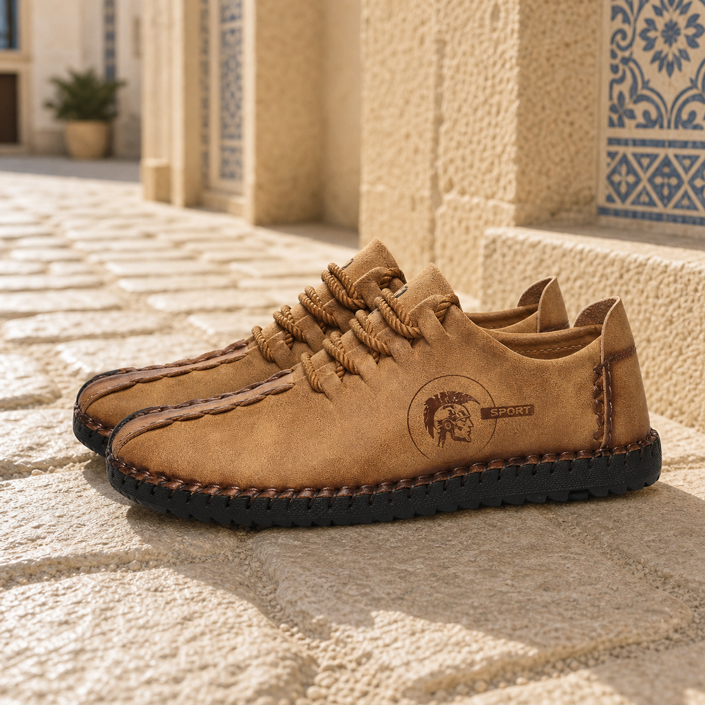 Mocassins En Cuir Synthétique Pour Homme Avec Semelle Orthopédique - Mediterranean Lifestyle