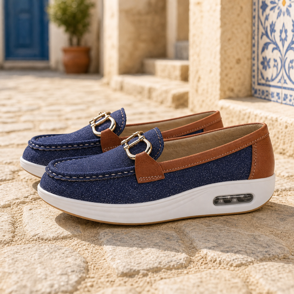 Mocassin Ballerine Avec Boucle Fine - Mediterranean Lifestyle