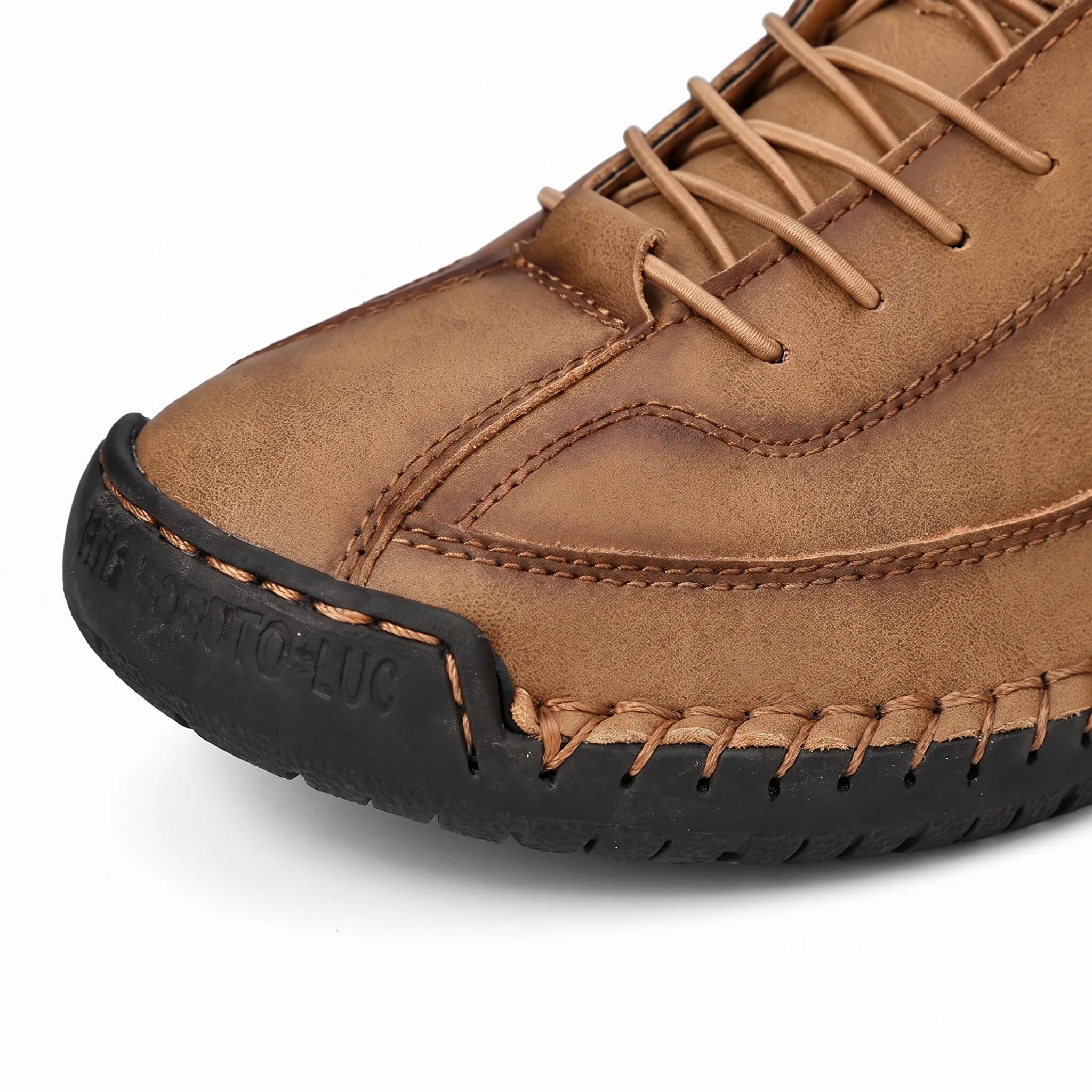 Chaussures En Cuir Décontractées Pour Hommes - Studio — Detail Close-up Image
