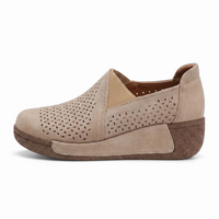 Mocassins Ajourés Confortables À Semelle Compensée Pour Femme - Studio — Side Profile