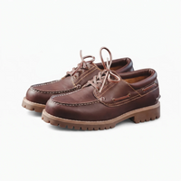 Mocassins Décontractés À Plateforme En Cuir Véritable Pour Homme - Studio — Front 3/4 Pair