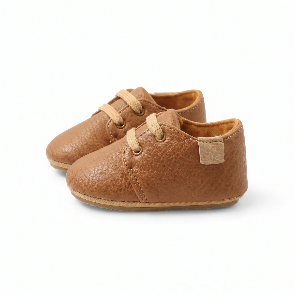 Mocassins À Lacets Et Semelle Souple Pour Bébé Garçon - Studio — Front 3/4 Pair