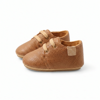Mocassins À Lacets Et Semelle Souple Pour Bébé Garçon - Studio — Front 3/4 Pair