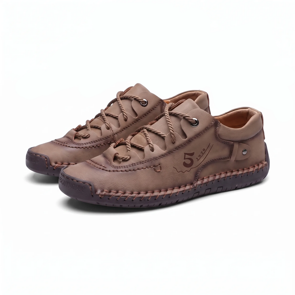 Mocassins Orthopédiques En Cuir Pour Homme - Studio — Front 3/4 Pair