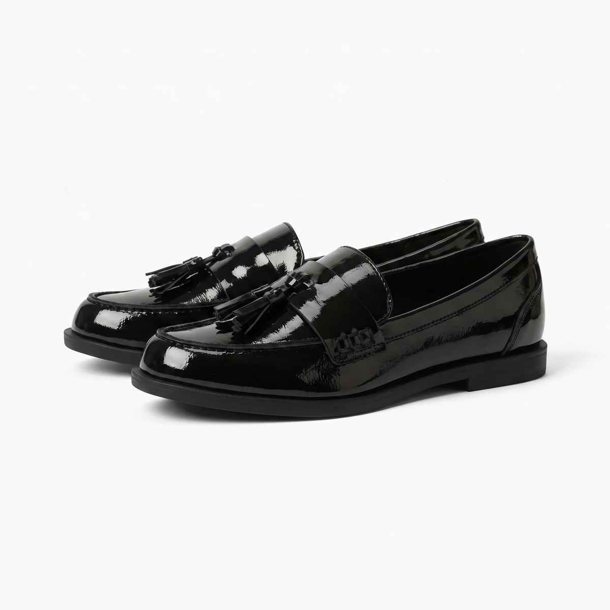 Mocassins Décontractés Souples En Cuir Pour Garçons - Studio — Front 3/4 Pair