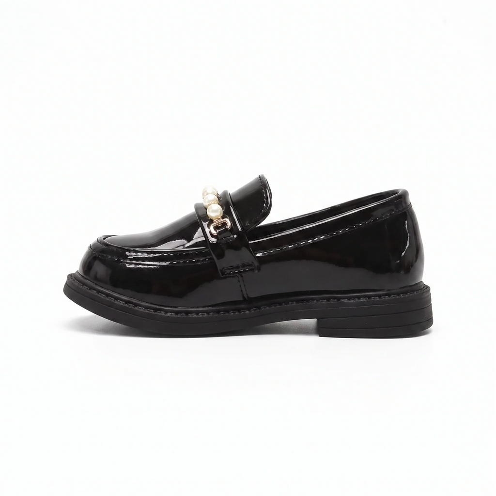 Mocassins En Cuir Et Perles Pour Filles - Studio — Side Profile