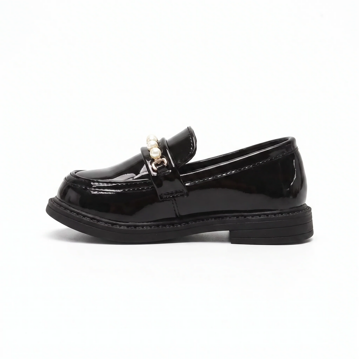 Mocassins En Cuir Et Perles Pour Filles - Studio — Side Profile