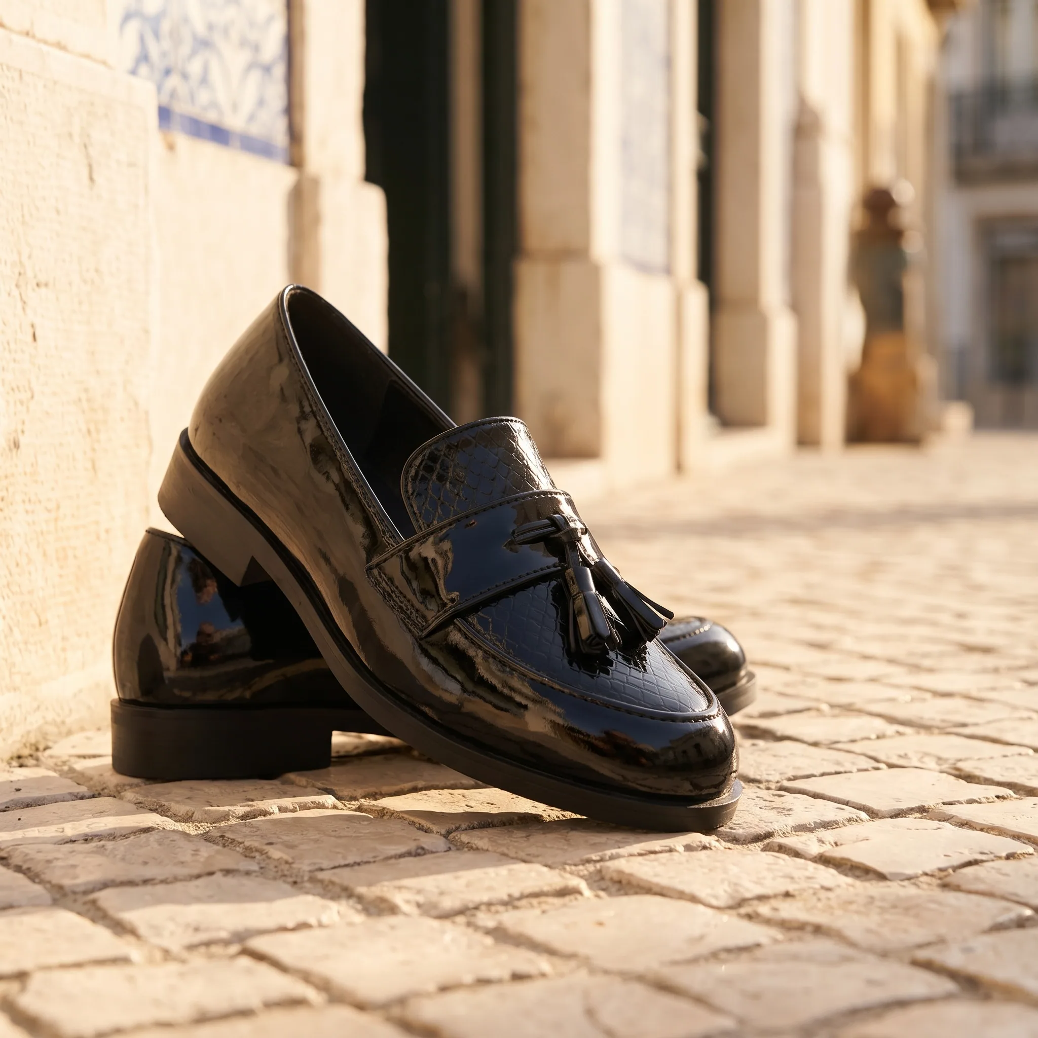 Mocassins Décontractés Souples En Cuir Pour Garçons - Lifestyle — Mediterranean Editorial