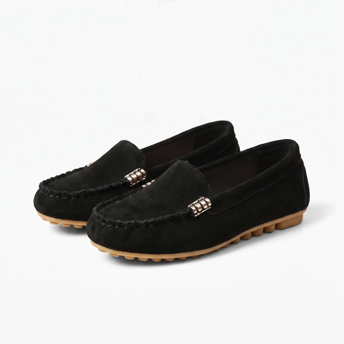 Mocassins Confortables À Crampons Pour Femme - Studio — Front 3/4 Pair