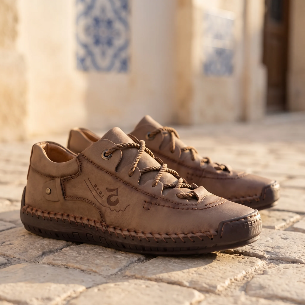 Mocassins Orthopédiques En Cuir Pour Homme - Lifestyle — Mediterranean Editorial