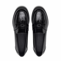 Mocassins À Talons En Cuir Verni Pour Femmes - Studio - Top view