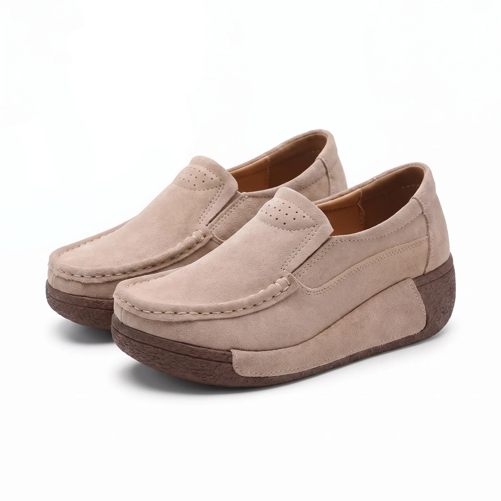 Mocassins À Plateforme Confortable Pour Femme - Studio — Front 3/4 Pair