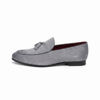 Mocassins En Daim Véritable Souple Et Classique À Glands Pour Homme - Studio — Side Profile