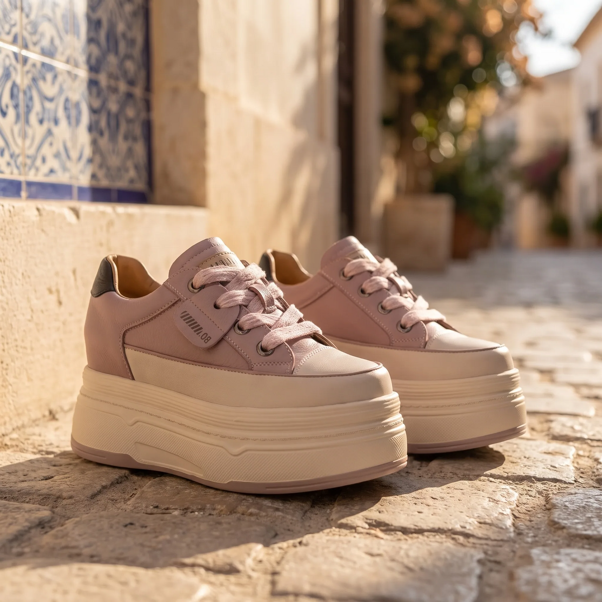 Mocassins À Plateforme À Lacets Pour Femmes - Lifestyle — Mediterranean Editorial