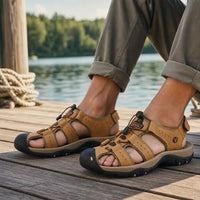 Kairo Cuir Sandales Pêcheur – Confort Estival Souple Marche Chaussures - Marron Clair - Lifestyle — Worn Editorial