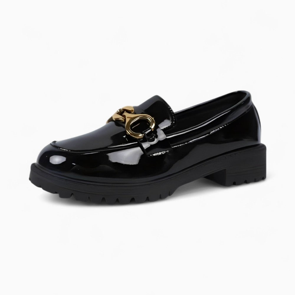 Mocassins À Plateforme De Style Britannique Pour Femme