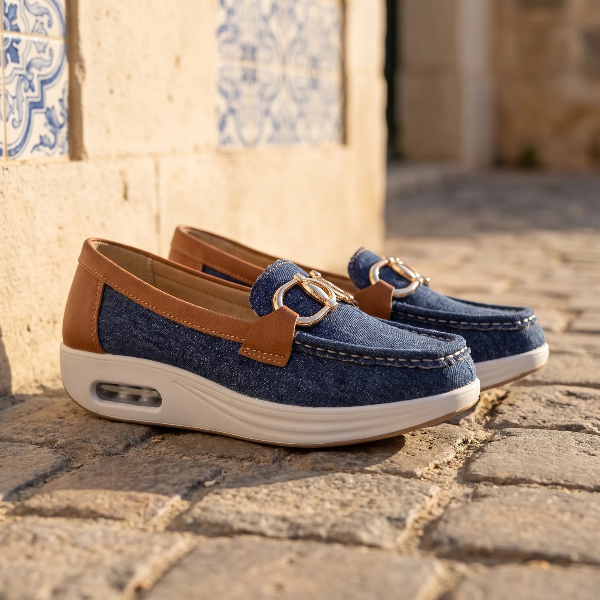 Mocassin Ballerine Avec Boucle Fine - Lifestyle — Mediterranean Editorial