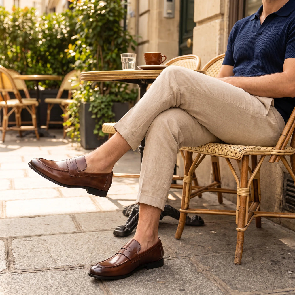 Mocassin Cuir Homme Semelle Gomme - Lifestyle — Worn Editorial