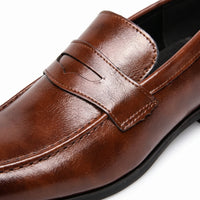 Mocassin Cuir Homme Semelle Gomme - Studio — Detail Close-up