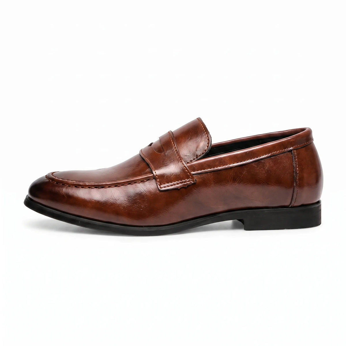 Mocassin Cuir Homme Semelle Gomme - Studio — Side Profile