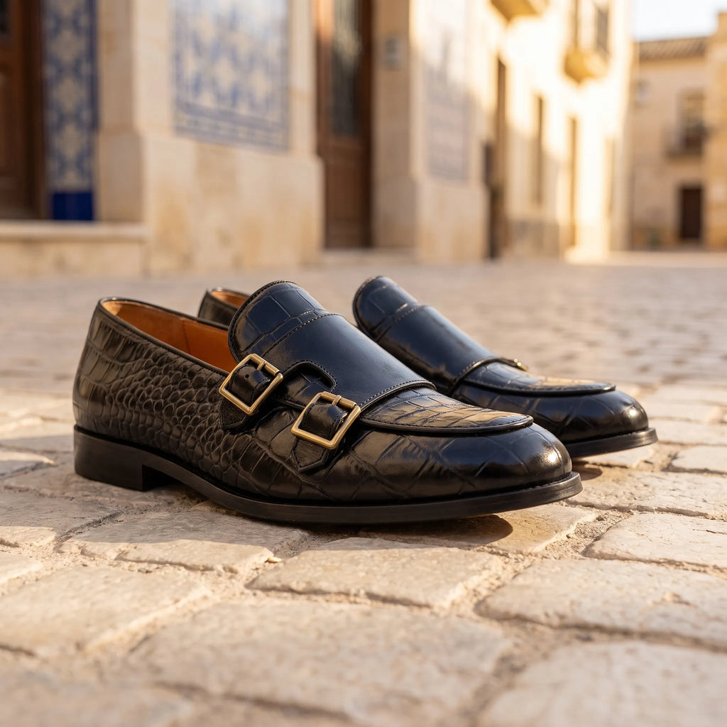 Mocassin En Cuir À Imprimé Crocodile Pour Hommes - Lifestyle — Mediterranean Editorial