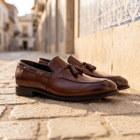 Mocassins À Gland En Cuir Véritable Marron Pour Hommes - Lifestyle — Mediterranean Editorial