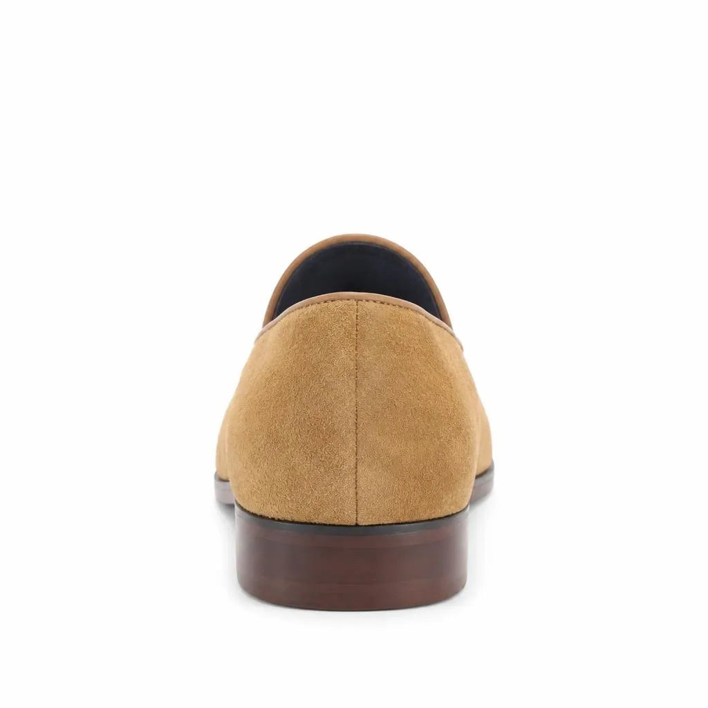 Mocassins à Gland En Daim Haut de gamme Beige Pour Homme - Beige - Studio - Behind view