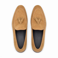Mocassins à Gland En Daim Haut de gamme Beige Pour Homme - Beige - Studio - Top view