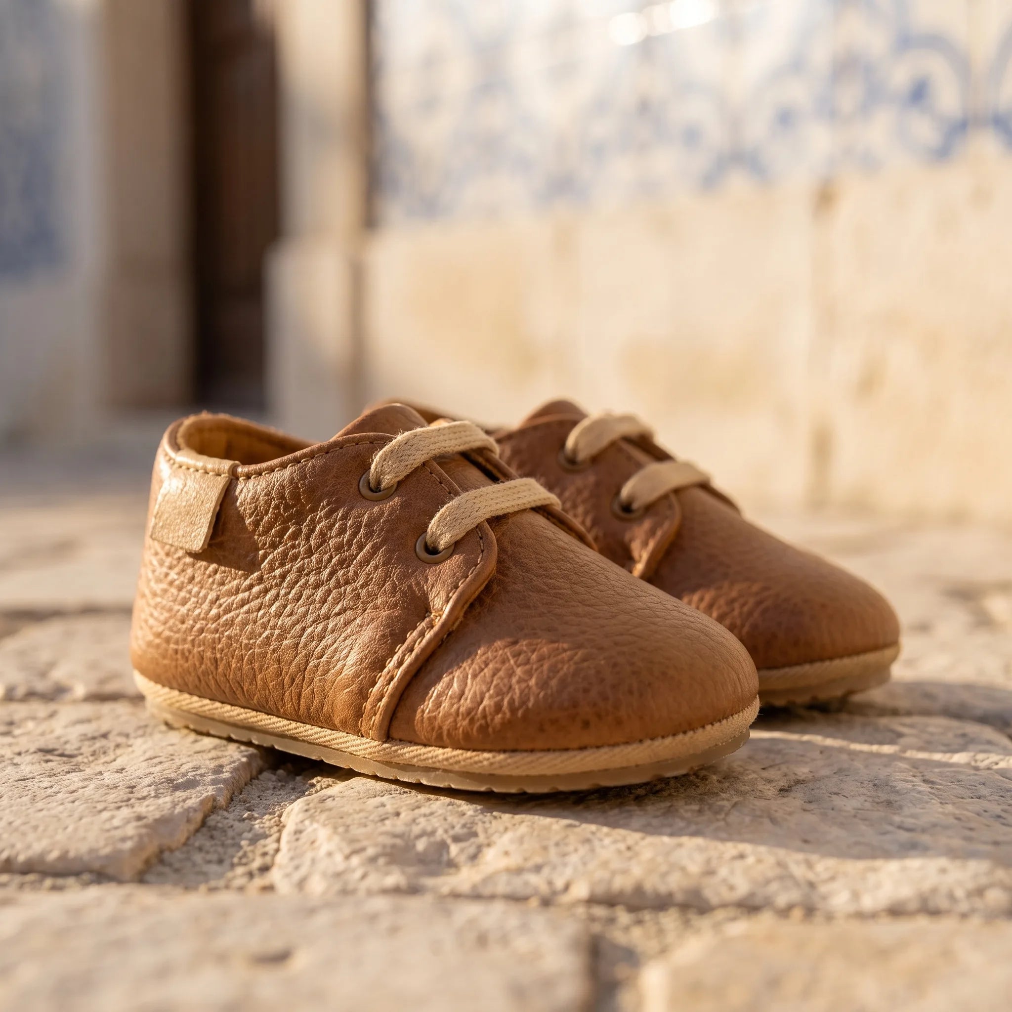 Mocassins À Lacets Et Semelle Souple Pour Bébé Garçon - Lifestyle — Mediterranean Editorial