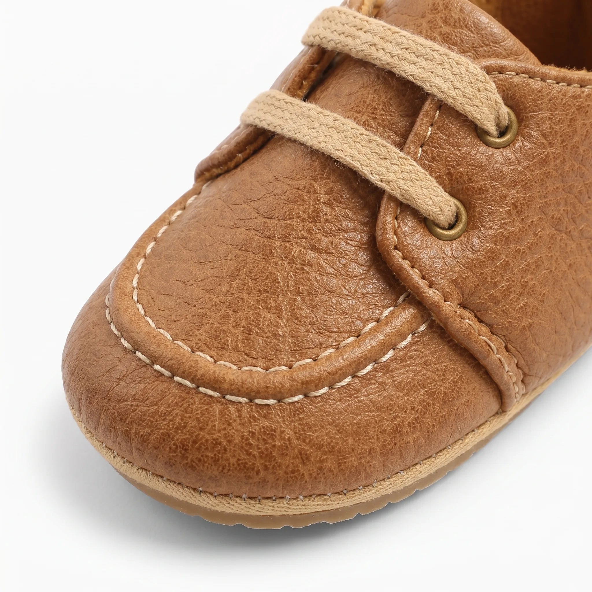 Mocassins À Lacets Et Semelle Souple Pour Bébé Garçon - Studio — Detail Close-up Image