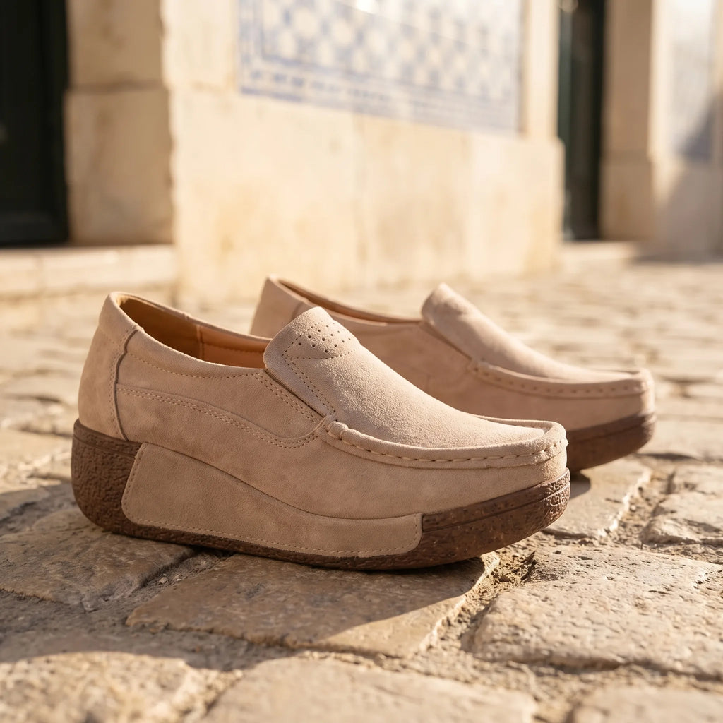 Mocassins À Plateforme Confortable Pour Femme - Lifestyle — Mediterranean Editorial