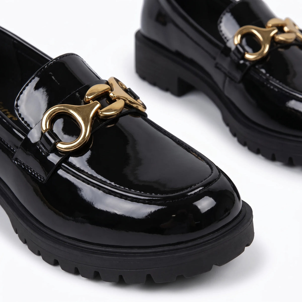 Mocassins À Plateforme De Style Britannique Pour Femme - Studio — Detail Close-up