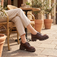Mocassins À Plateforme En Cuir Marron Pour Femmes - Lifestyle — Worn Editorial