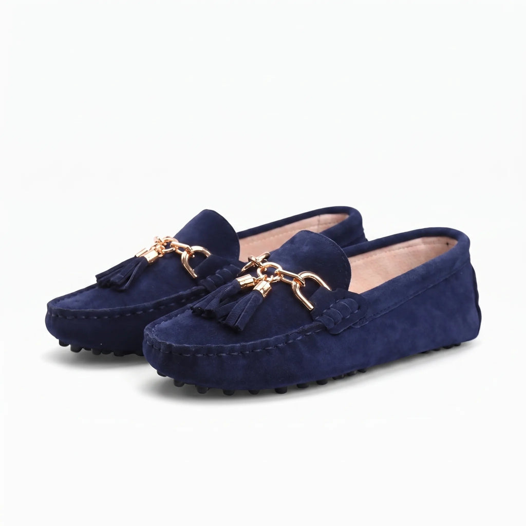 Mocassins À Semelles Souples En Daim - Studio — Front 3/4 Pair