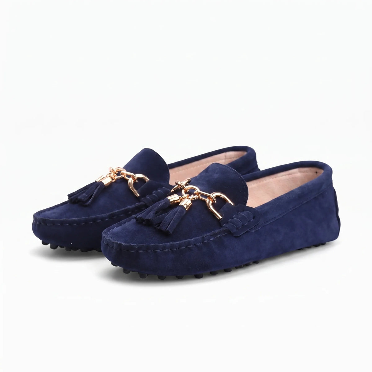Mocassins À Semelles Souples En Daim - Studio — Front 3/4 Pair