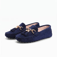 Mocassins À Semelles Souples En Daim - Studio — Front 3/4 Pair