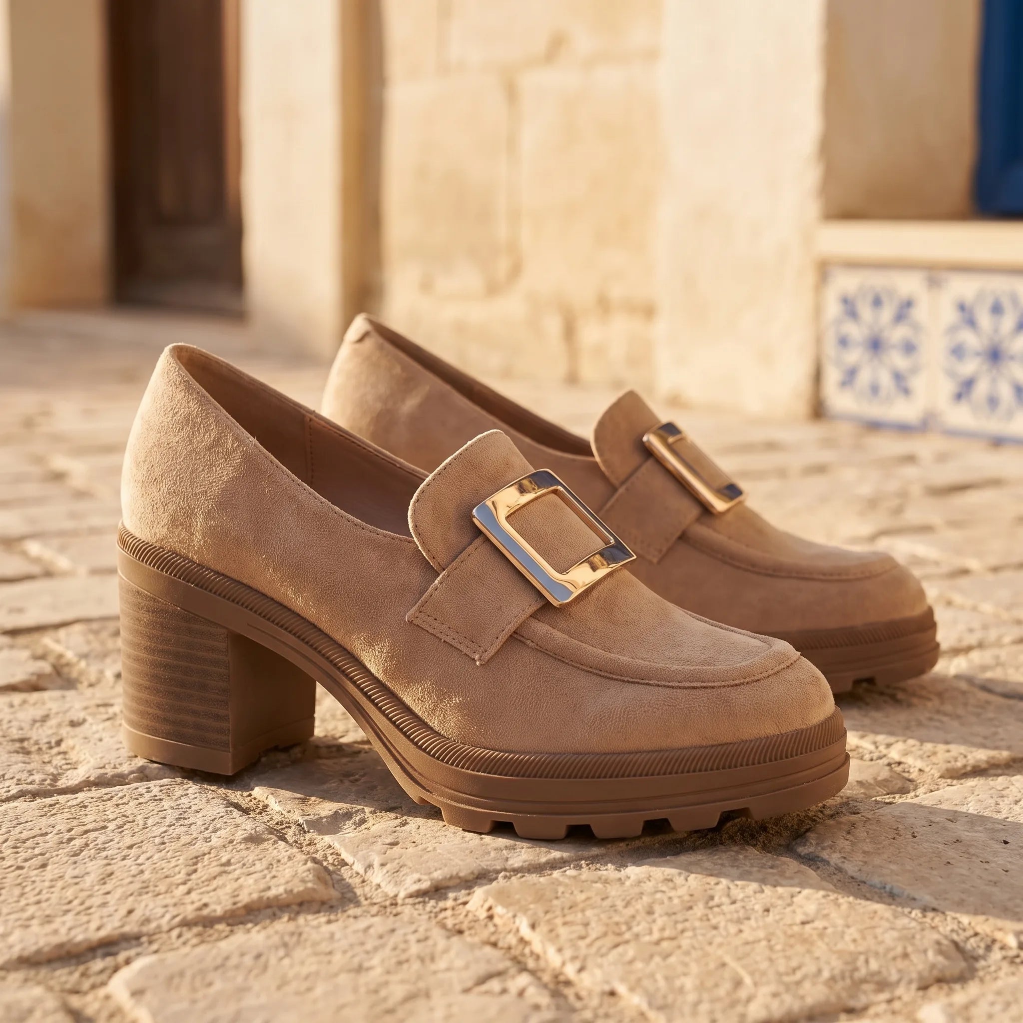 Mocassins À Talons Hauts Pour Femmes - Lifestyle — Mediterranean Editorial