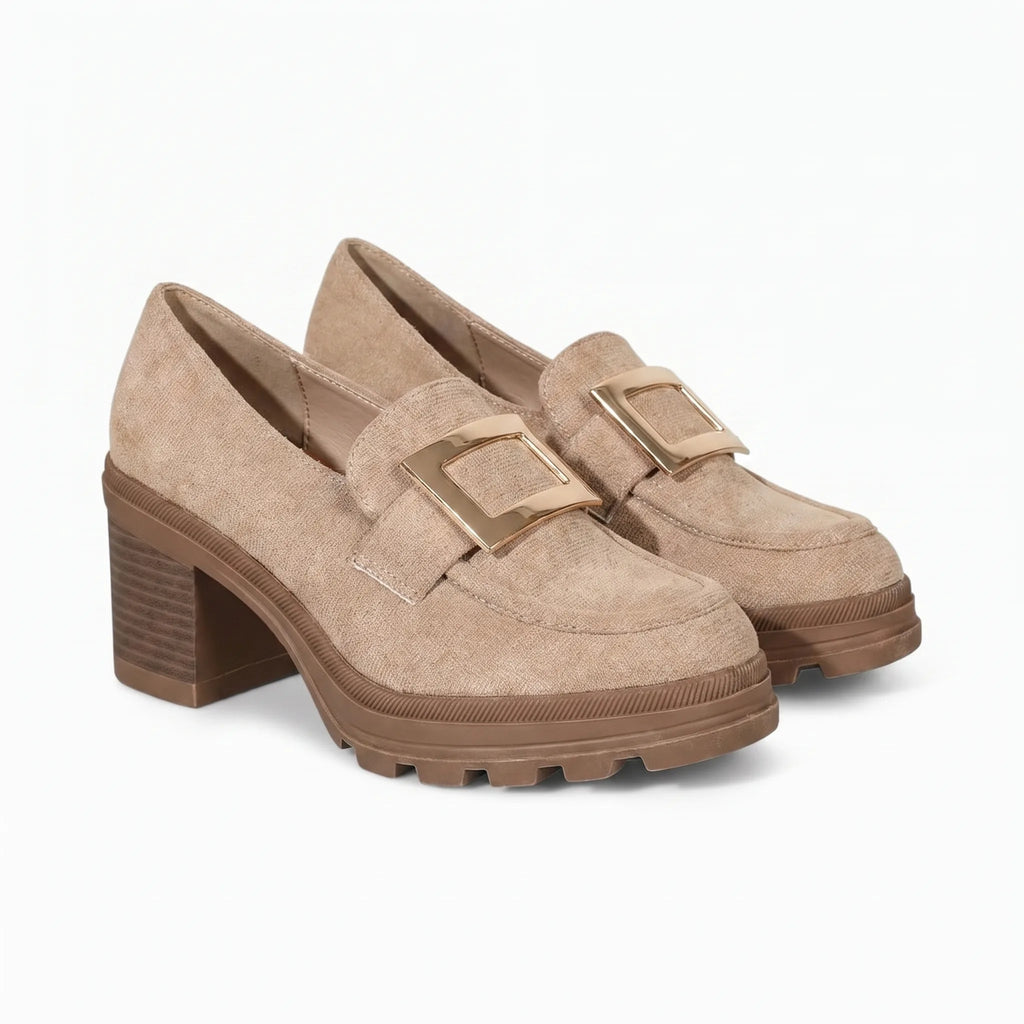 Mocassins À Talons Hauts Pour Femmes - Studio — Front 3/4 Pair