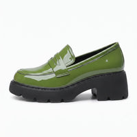 Mocassins Aspect Cuir Vernis À Semelle Épaisse - Studio — Side Profile