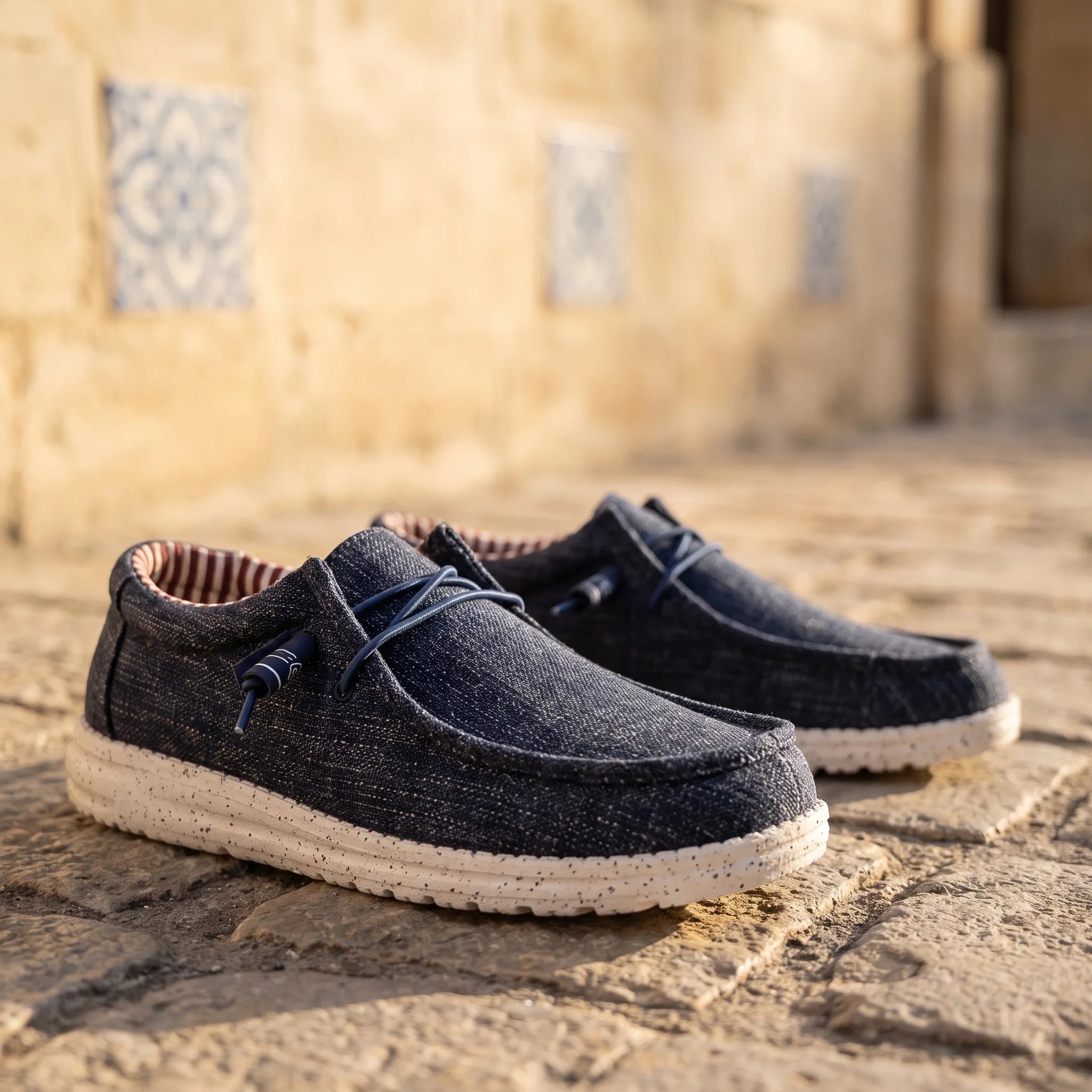 Mocassins Bateau Au Design Original Pour Homme - Lifestyle — Mediterranean Editorial