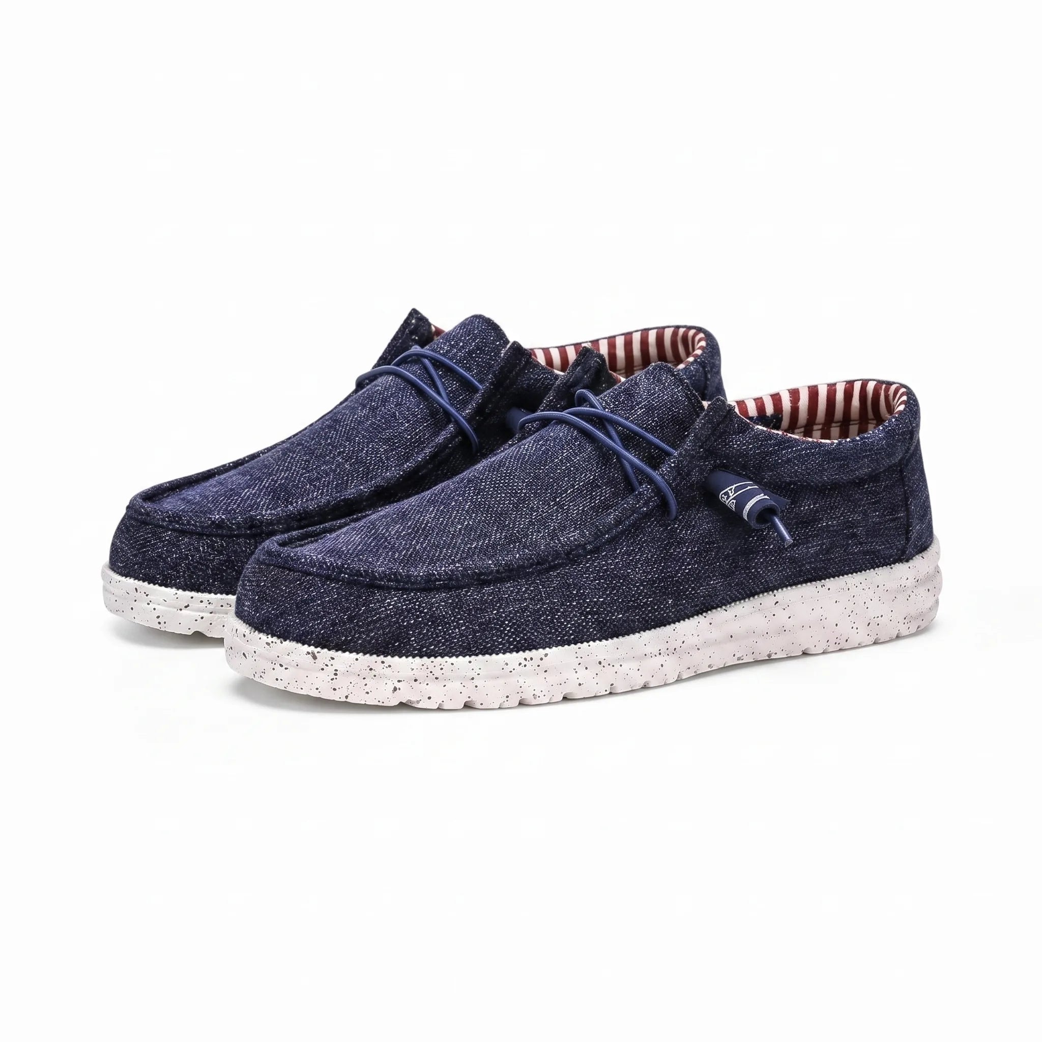 Mocassins Bateau Au Design Original Pour Homme - Studio — Front 3/4 Pair