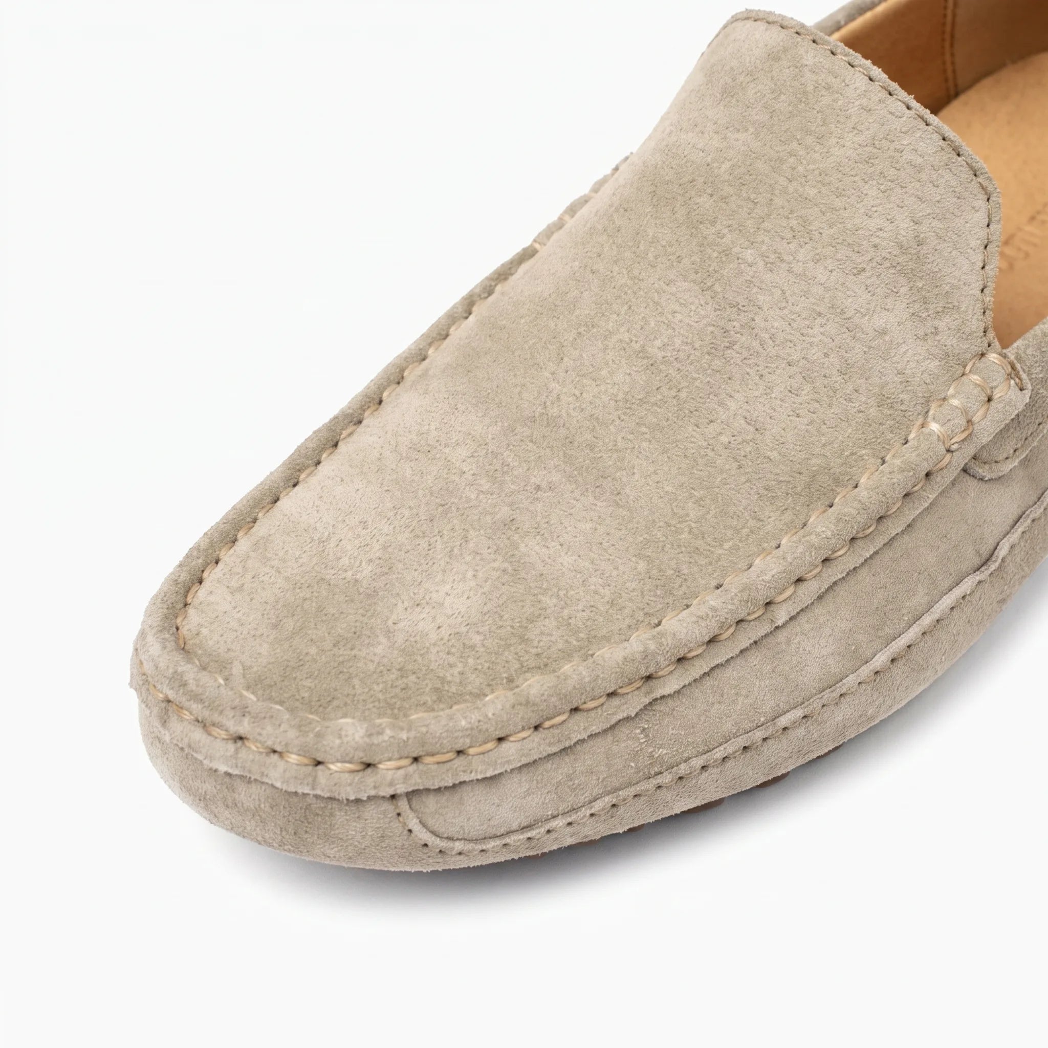 Mocassins Classiques En Cuir Véritable Respirants - Studio — Detail Close-up Image