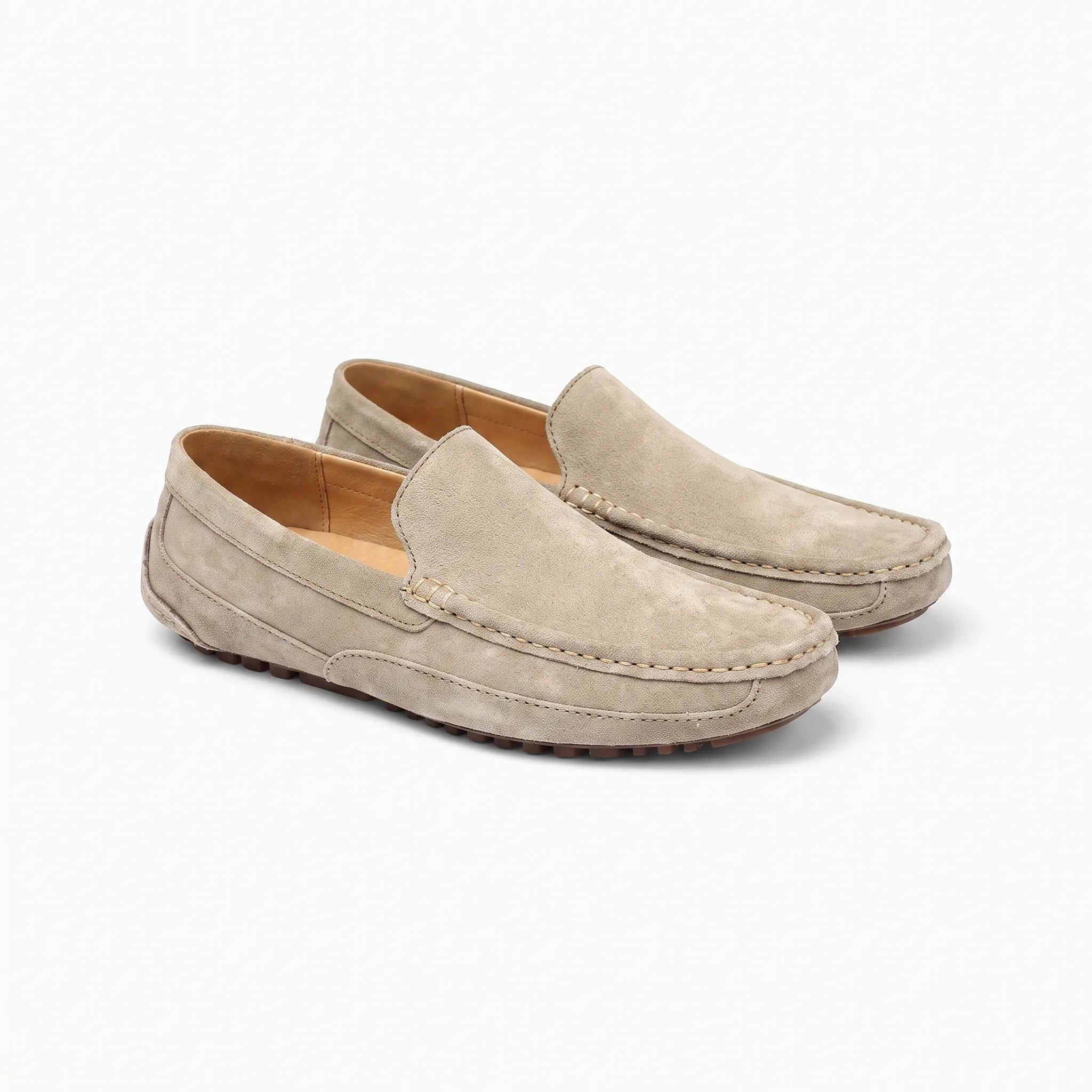 Mocassins Classiques En Cuir Véritable Respirants - Studio — Front 3/4 Pair
