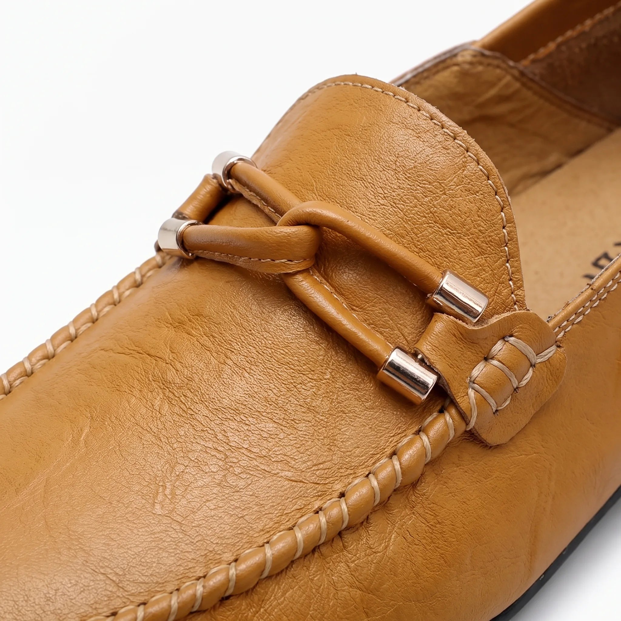 Mocassins De Mariage En Cuir Synthétique Pour Homme - Studio — Detail Close-up Image