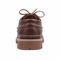Mocassins Décontractés À Plateforme En Cuir Véritable Pour Homme - Studio - Behind view