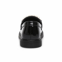 Mocassins En Cuir Et Perles Pour Filles - Studio - Behind view