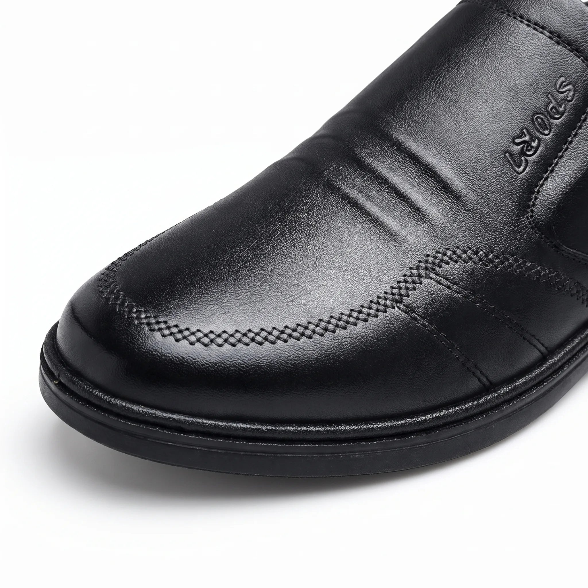 Mocassins En Cuir Synthétique Super Légers Pour Hommes - Studio — Detail Close-up Image